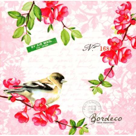 Serwetka decoupage firmy PAPER+ wróbelek 33x33